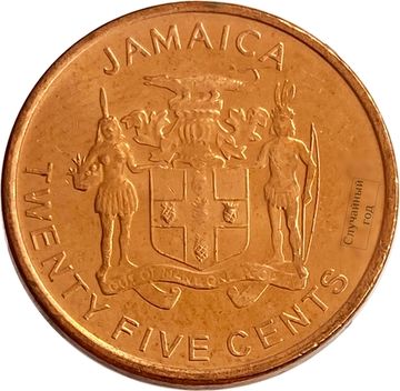 25 центов 1995-2012 Ямайка