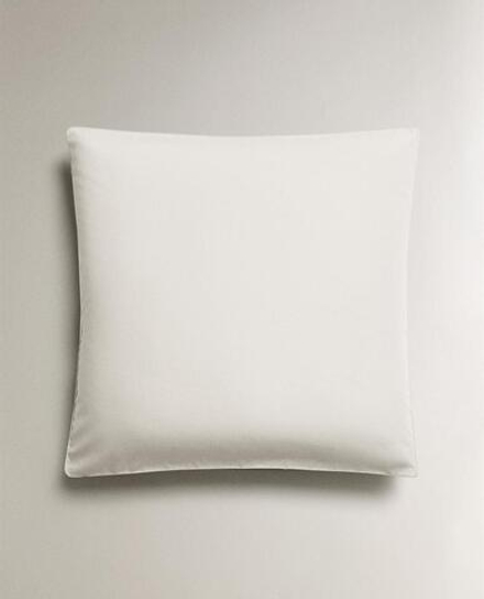ZARA HOME НАВОЛОЧКА ИЗ ХЛОПКА ПЕРКАЛЬ (300 НИТЕЙ), БЕЛЫЙ