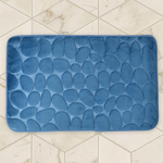 Коврик для ванной Камни 50*80см (темно-голубой)