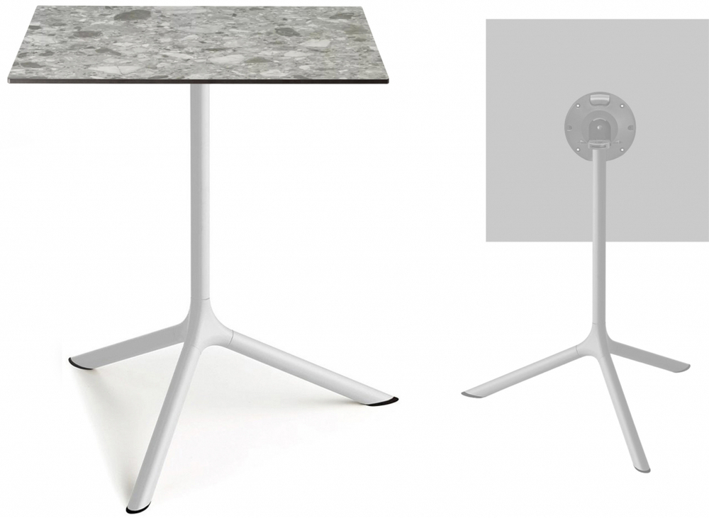 Стол ламинированный обеденный складной Scab Design Tripe Maxi Folding, белый, зернистый