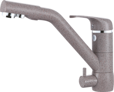 16026-A Смеситель (БЕЖ. ПЕС.) с фильтром "GANZER"  (10/1шт)