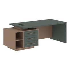 Стол руководителя с тумбой VCT 2190(L)  2100х900х750 VELION