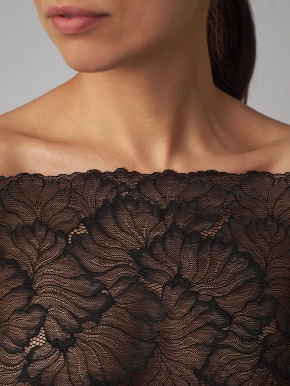 03-248 Кружево эластичное 23 см, черный