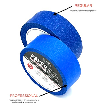 Masking Tape Professional - клейкая лента бумажная цвет синий 25мм х 23метра NEW
