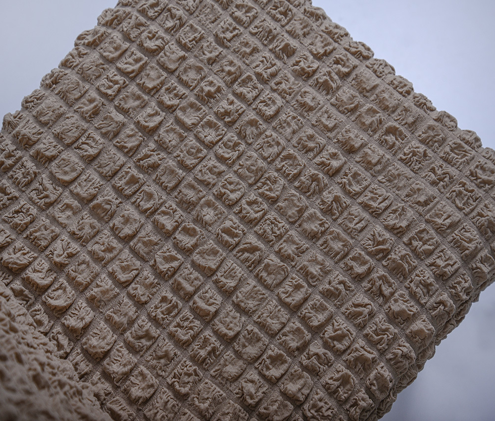 Чехол на стул без оборки со спинкой, цвет Какао