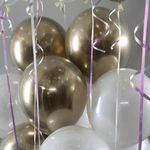 Шар (12''/30 см) Золото (522), хром, 50 шт.