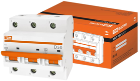 Авт. выкл. ВА47-100 3Р 50А 10кА х-ка D TDM SQ0207-0030