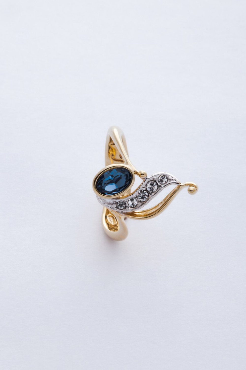 "Альма"  кольцо в золотом покрытии из коллекции "Paris" от Jenavi