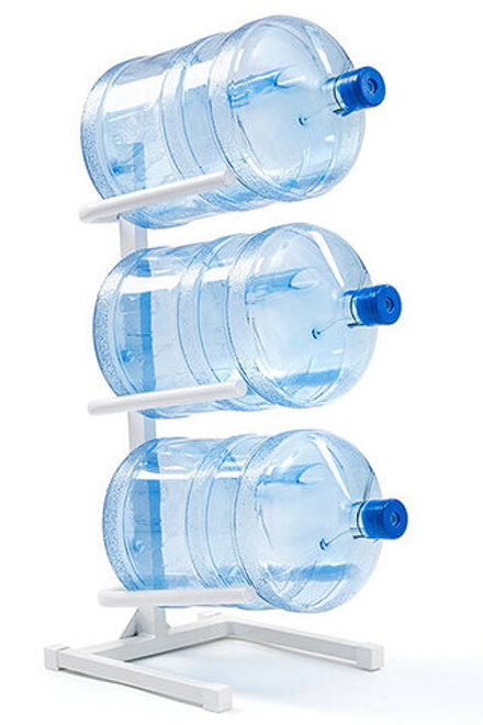 Подставка для 3-х бутылей белая РОССИЯ