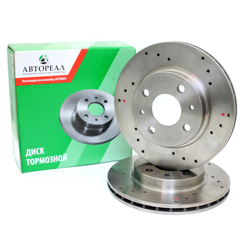 Диск переднего тормоза ВАЗ 2110/1118/2190/2170 перф (к-т 2ед)