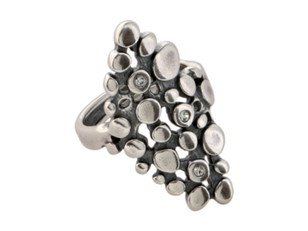 &quot;Молекула&quot; кольцо в серебряном покрытии из коллекции &quot;Простейшие&quot; от Jenavi