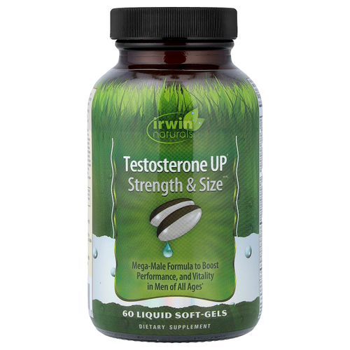 Irwin Naturals, Testosterone UP Strength & Size™, 60 капсул с жидкостью