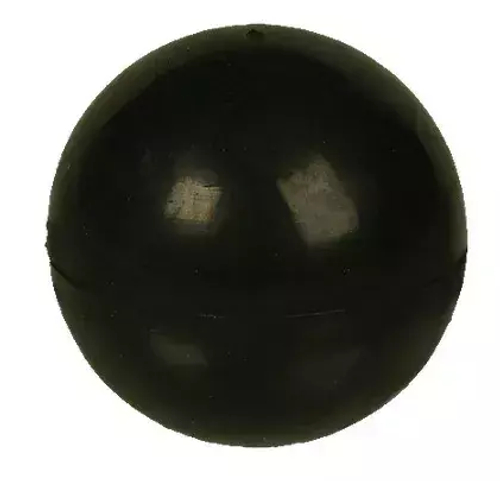 Игрушка для собак "Цельнорезиновый мяч", 6,5 см, черный