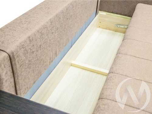 Диван прямой Татьяна 5 (БД) Optima ДЕКОР ВЕНГЕ/SALUTE 02 (велюр какао с разводами)