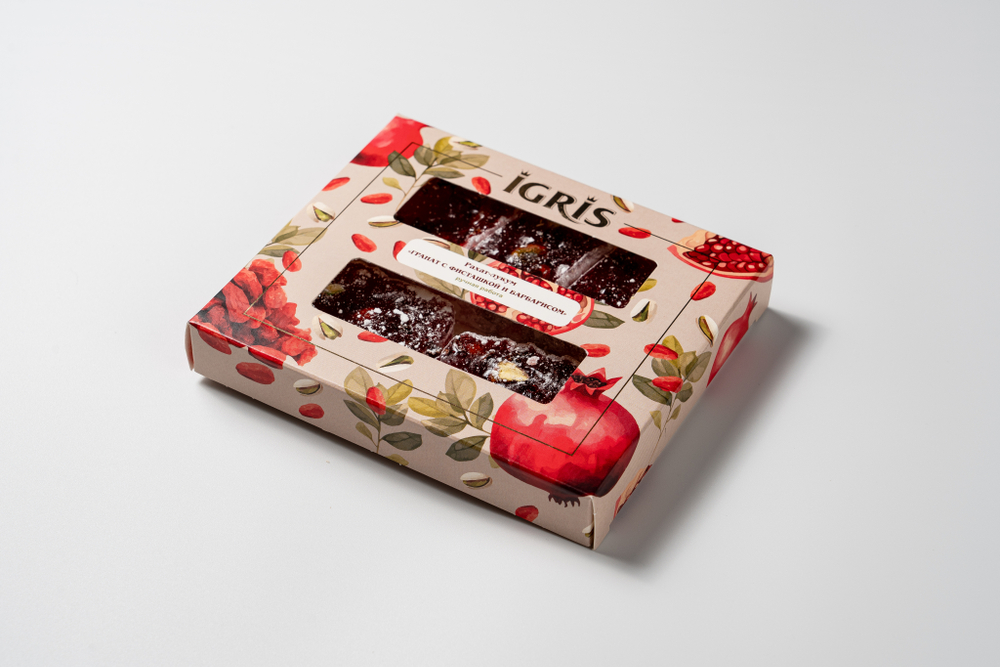 Рахат-лукум IGRIS "Гранат с фисташкой и барбарисом" 145 грамм
