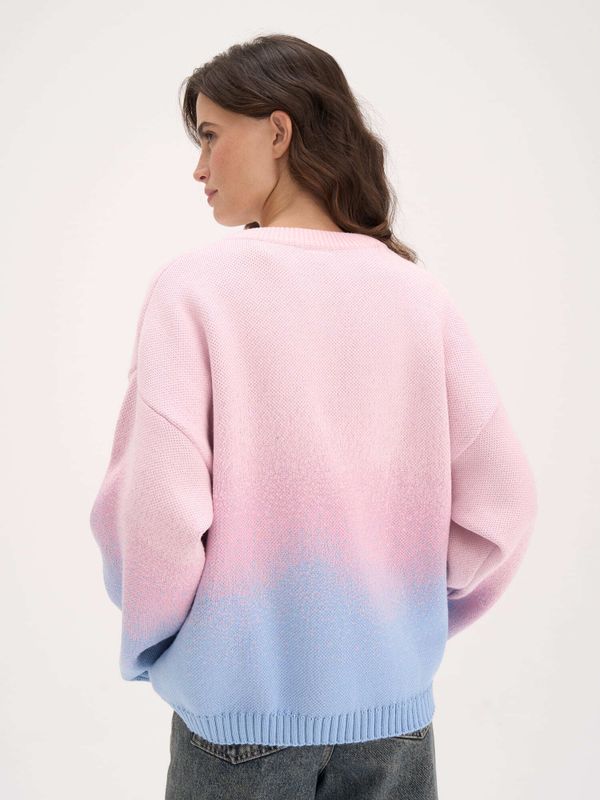 Джемпер оверсайз из смесовой шерсти 