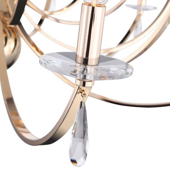 SL1405.203.18 Люстра подвесная ST-Luce Латунь/Латунь, Прозрачный E14 6*40W BRASS