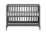 Кроватка Fjord спальное место 60*120 см  (темно-серый)