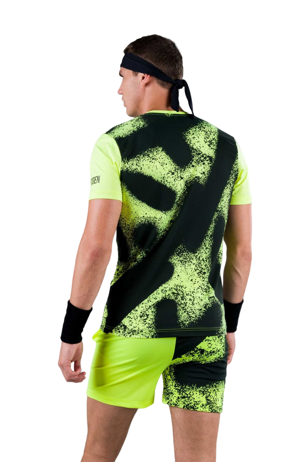 Мужская теннисная футболка Hydrogen Spray Tech Tee Man - fluo yellow