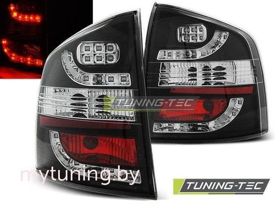 Задние фонари Skoda Octavia 2 black led