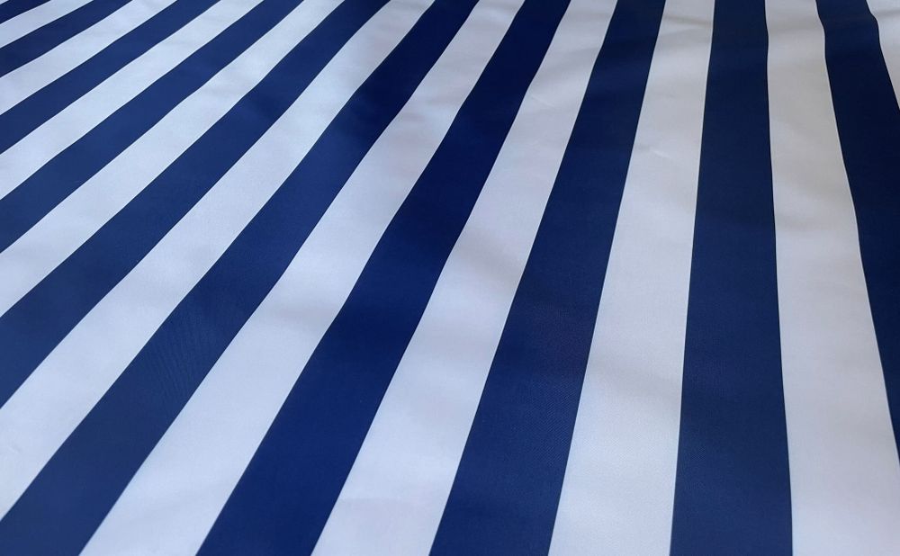 Тентовая ткань Оксфорд 240ПУ полоса синяя