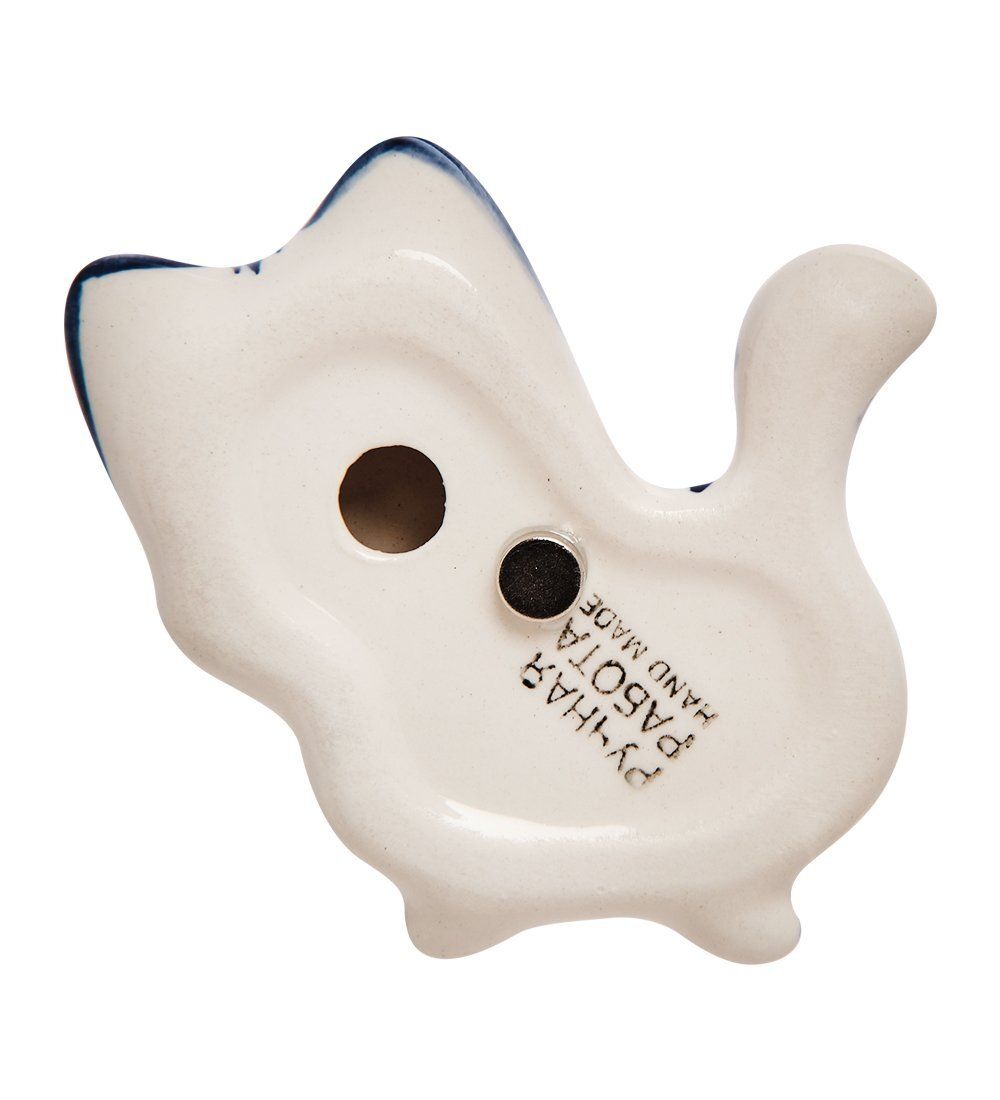 ГЛ- 679 Магнит «Кот-Фантик» (Гжельский фарфор)