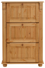 Этажерка для обуви, Обувница Аделя, Сосна, Массив дерева, 80х23х125 см