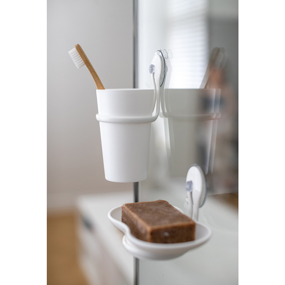 Мыльница на присоске loop organic, молочная