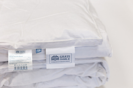 Одеяло всесезонное 140х205 German Grass White Familie Down с бортиком