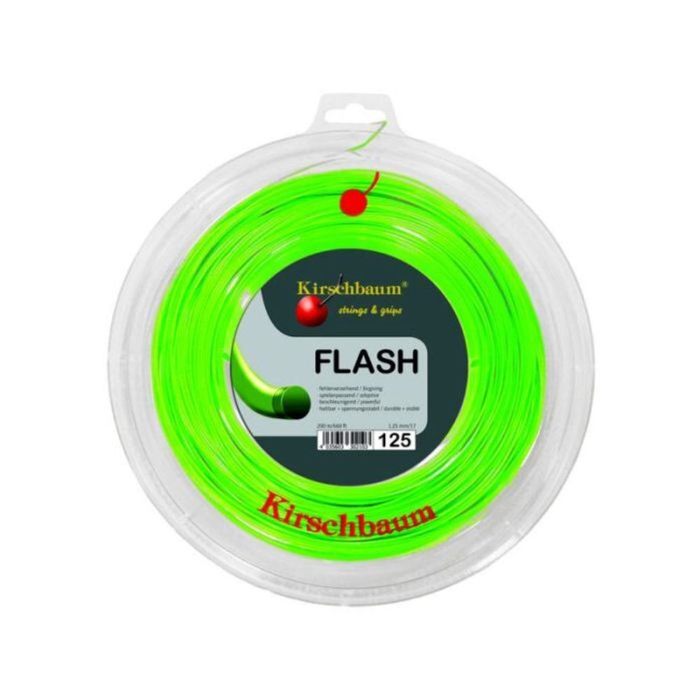 Теннисные струны Kirschbaum Flash (200 m) - зеленый