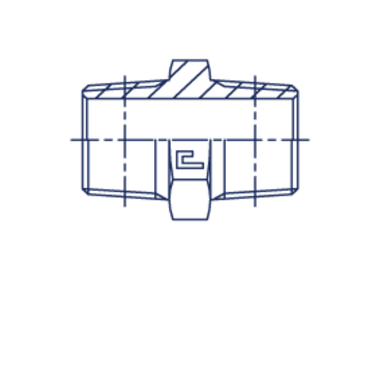 Соединение P BSPT 3/4" BSPT 1/4" CAST