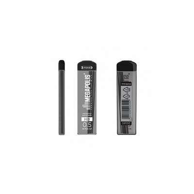 Грифель 0,5 мм Erich Krause Concept Megapolis, HB 20 шт., 20345