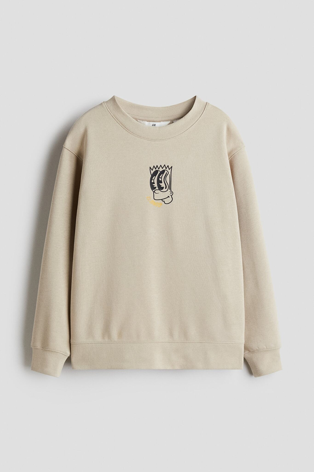 H&M Толстовка с принтом, бежевый