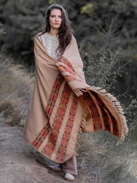 Шаль гималайская (теплый песок)