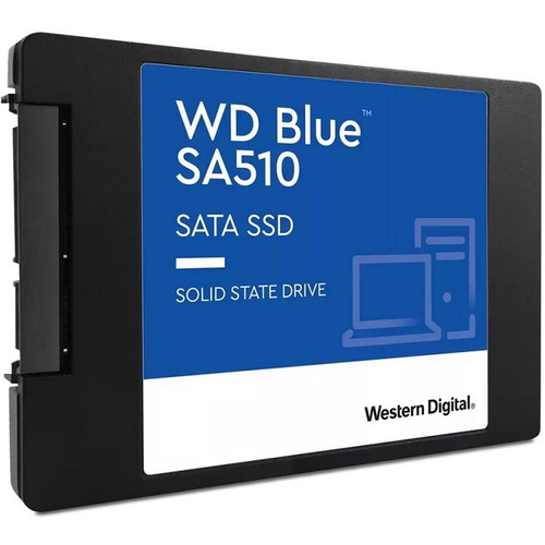 Жесткий диск SSD 2.5" 250Gb Western Digital WD Blue SA510, 555/440MBs, 78000 IOPS, 3D TLC, SATA-III (WDS250G3B0A)