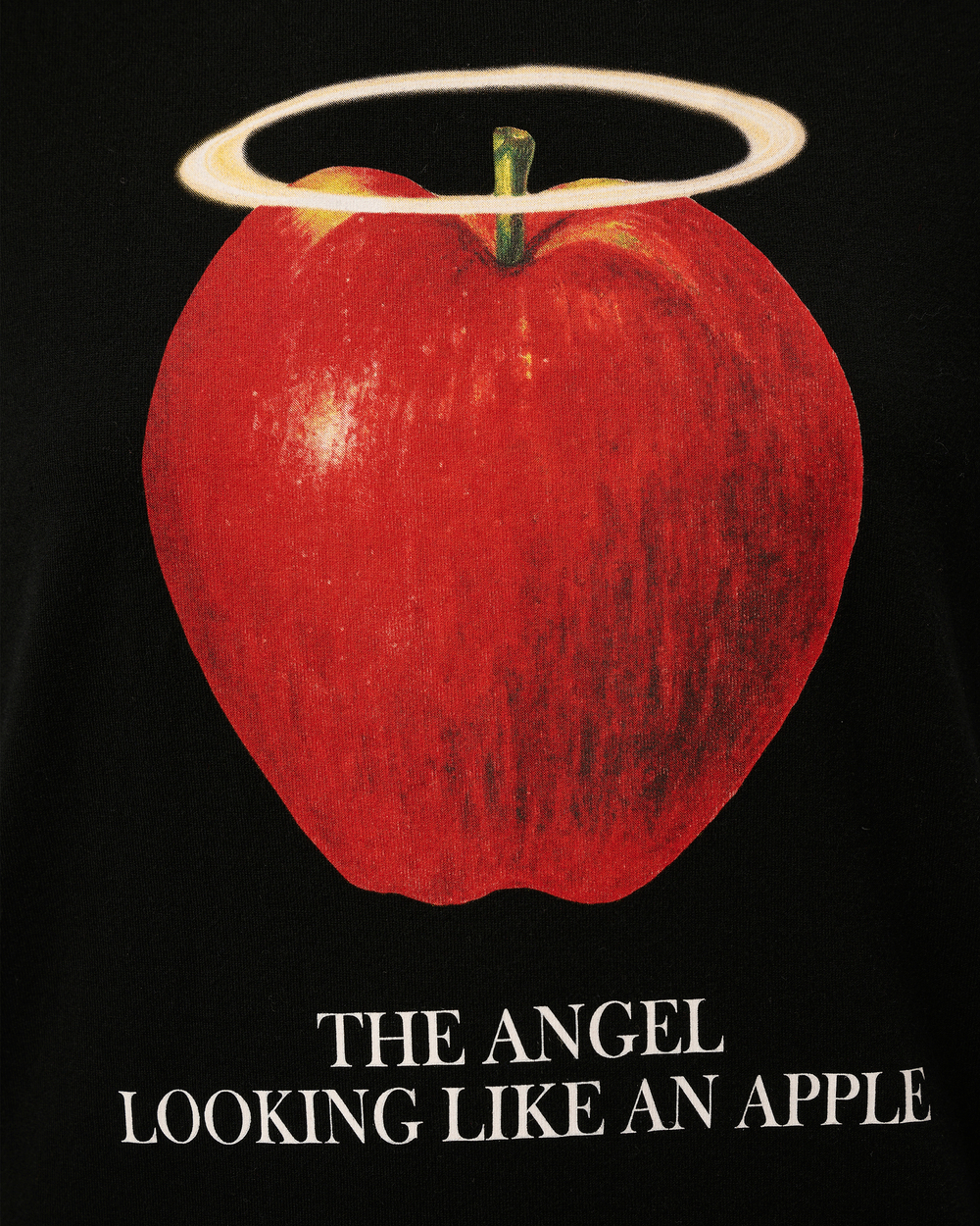 UNDERCOVER ФУТБОЛКА ЧЕРНАЯ THE ANGEL LOOKING LIKE AN APPLE