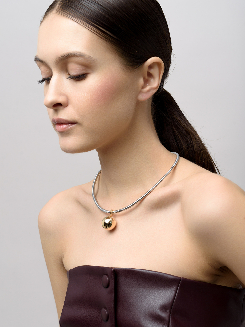 Обруч "Ball" Silver Gold