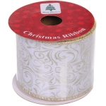 Лента для декорирования «Торжество» 6,3 см, 2,7 м, Шампань