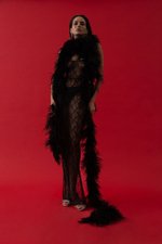 Платье макси из кружева