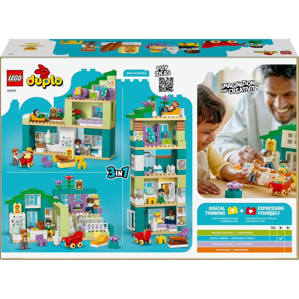LEGO DUPLO - Современный семейный дом 3 в 1 с фигурками 10470