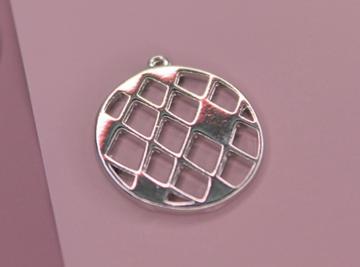 Подвеска круглая "ромб" 20 мм