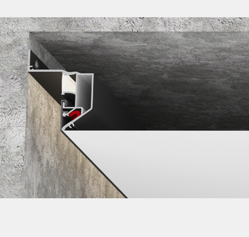 Парящий профиль под натяжной ПВХ потолок (2м) ST038.529.01.1 белый ST-Luce