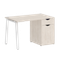 Home Office Стол письменный VR.SP-3-118.1.A Денвер Светлый/Металл Белый 1180*720*750