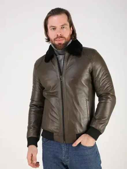 Дубленка зимняя куртка натуральная кожаная