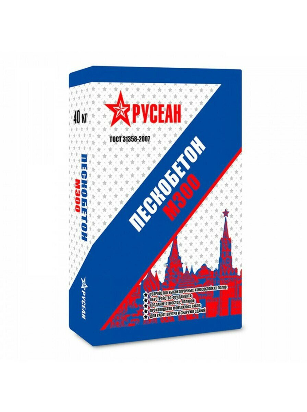 Пескобетон М-300 Русеан 40кг