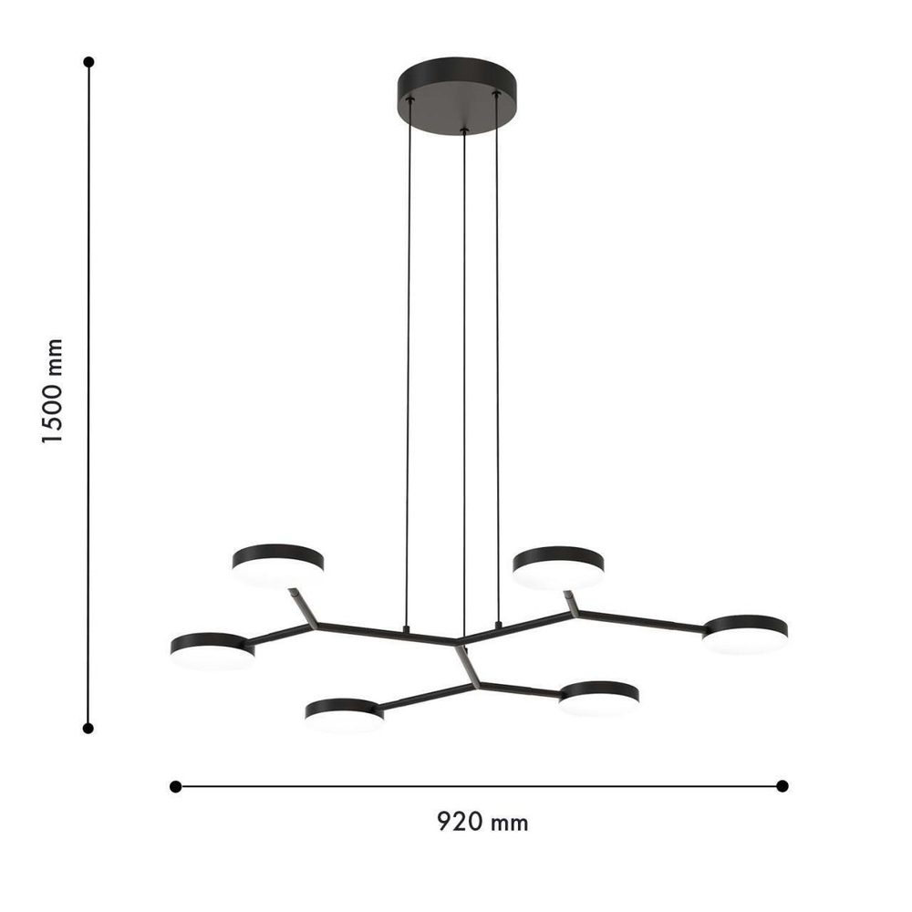 Подвесная светодиодная люстра Favourite Vogaro 4632-6P