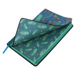 Ежедневник недатированный А5 (138х213 мм), BRAUBERG VISTA, под кожу, гибкий, 136 л., "Peacocks", 112032