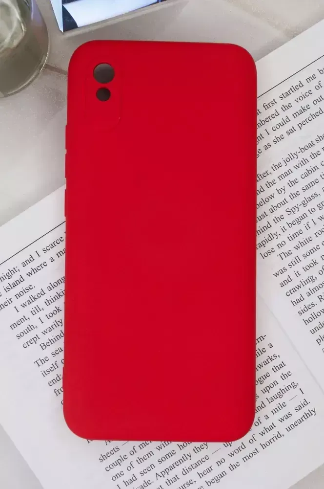 Накладка Xiaomi Redmi 9A силикон матовый Red Zibelino