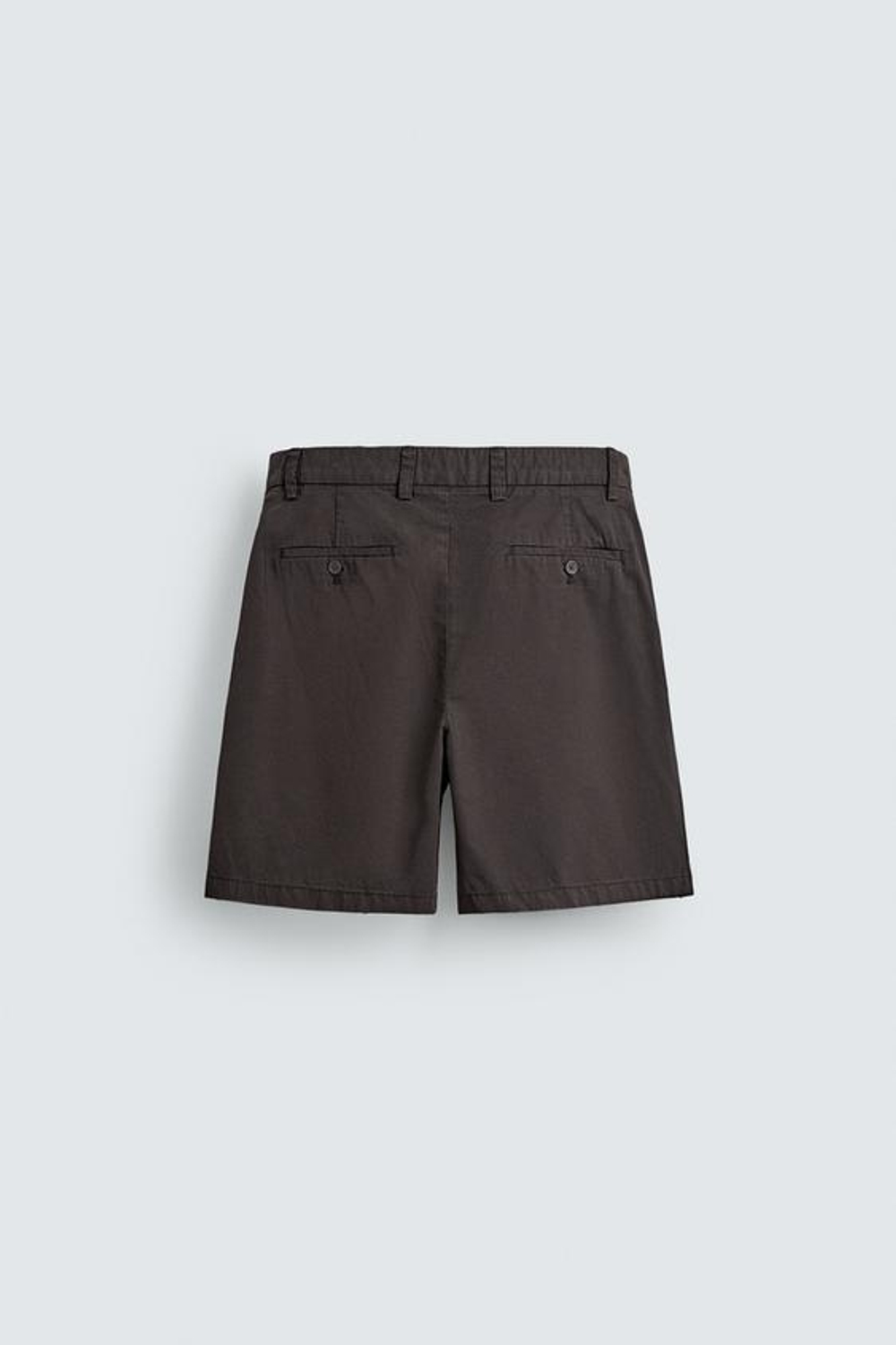 ZARA ШОРТЫ REGULAR FIT СО СКЛАДКАМИ, КОРИЧНЕВЫЙ