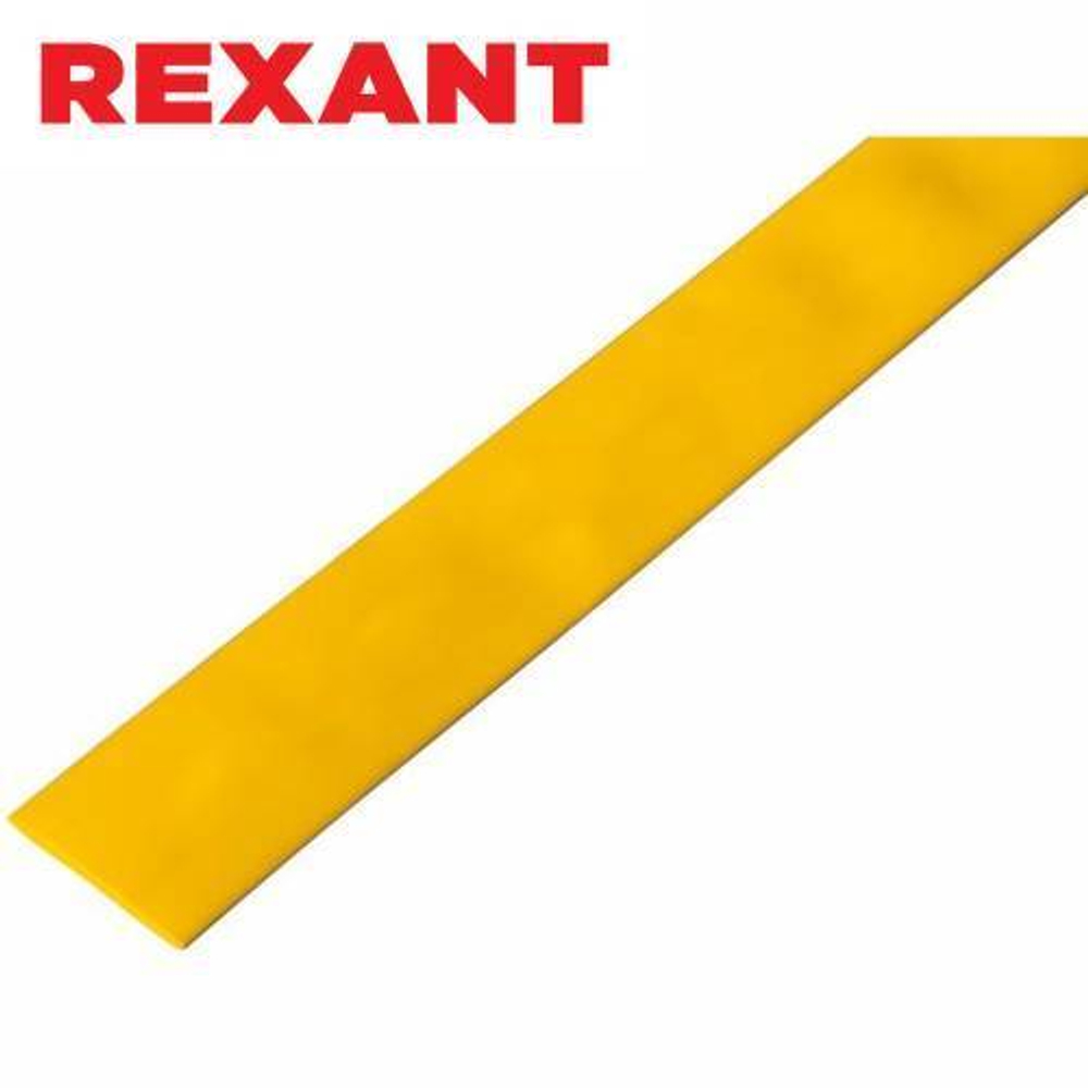 30,0/15,0 мм 1м термоусаживаемая трубка желтая Rexant/23-0002